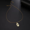 CACANA Stainless Steel Necklace For Women Man Thinking Cat Pendant Choker Necklace Engagement Jewelry
