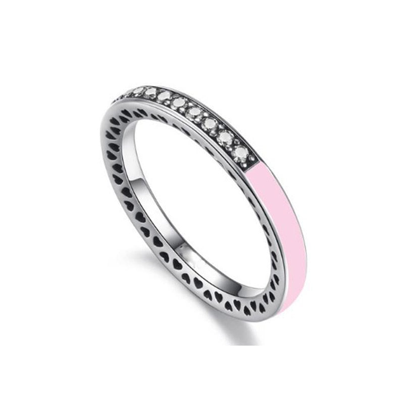 CHIELOYS 2022 Multicolor Zirconia Party Women Engagement Ring With 7 Colors Crystal Wedding Rings For Lady Jewelry