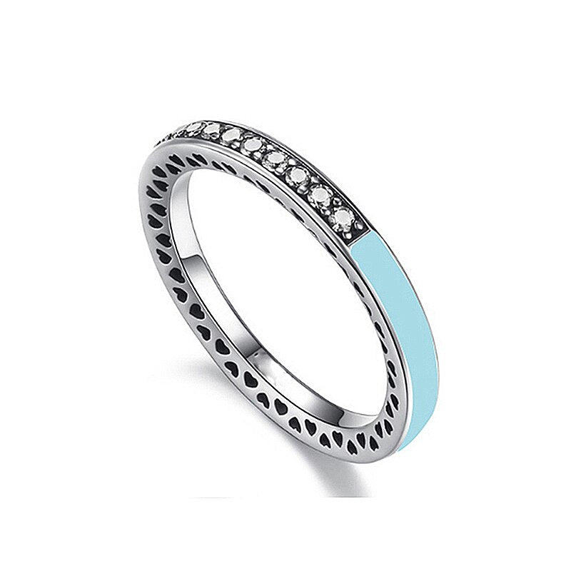 CHIELOYS 2022 Multicolor Zirconia Party Women Engagement Ring With 7 Colors Crystal Wedding Rings For Lady Jewelry
