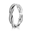 CHIELOYS Trendy Classical Twist Rope Cubic Zirconia Finger Brand Ring For Women Wedding engagement Rings Trinket Gifts