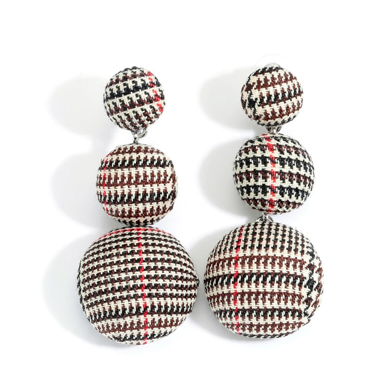 Women Tassel Earrings Bohemian Colorful Drop Earring Za Statement Jewelry Round Fashion Dangle Punk Earings Pendant Female