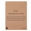 (Card Is Include) love Elephant Pearl Lotus Chain Sun Lucky Horseshoe Necklace Clavicle Chains Women Jewelry