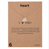 (Card Is Include) love Elephant Pearl Lotus Chain Sun Lucky Horseshoe Necklace Clavicle Chains Women Jewelry