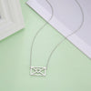 Cazador Letter Envelope Pendant Necklaces for Women Friends Stainless Steel Choker Jewelry Party Wedding Valentine's Day Gifts