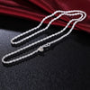 Charms 925 Stamped Silver 3MM beautiful twisted rope Necklace for Women 16-24 Incn party Jewelry Holiday gifts