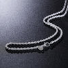 Charms 925 Stamped Silver 3MM beautiful twisted rope Necklace for Women 16-24 Incn party Jewelry Holiday gifts