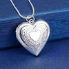 Charms designer 925 Stamped Silver trend Heart photo frame Pendant Necklace for woman party Jewelry Holiday Gifts