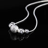 Charms wedding party silver color cute lady bead women necklace jewelry silver jewelry cute beads chain necklace LN019