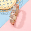 Classic Stainless Steel Watch Belt Mesh Bracelet Micro Pave CZ Crystal Butterfly Charm Bracelets Party Wedding Jewelry