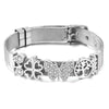 Classic Stainless Steel Watch Belt Mesh Bracelet Micro Pave CZ Crystal Butterfly Charm Bracelets Party Wedding Jewelry