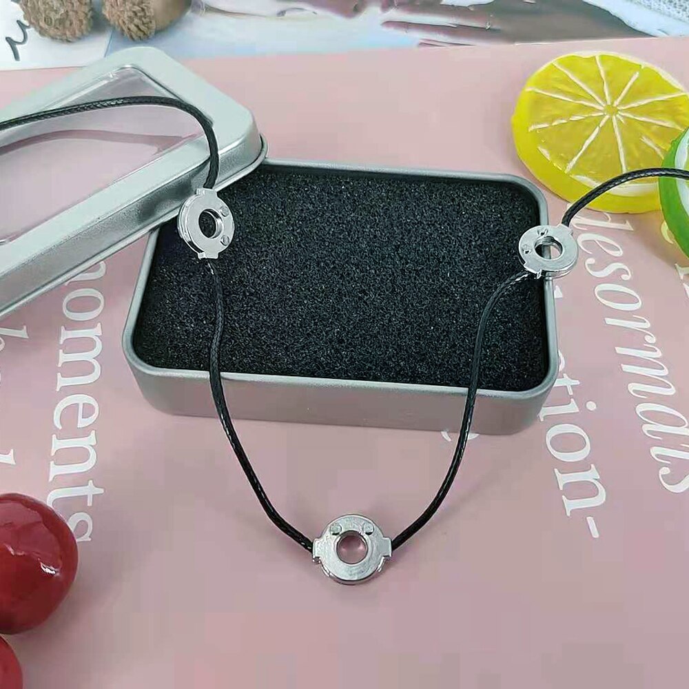 Cosplay Itachi Round Rope Necklace Classic Japanese Anime Accessories Akatsuki Cartoon Jewelry Cool Men's Chain Gift
