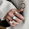 Crystal Ring  Gold Colour Finger Rings Engagement Vintage Jewelry And Accessories Offers With  GaaBou