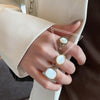 Crystal Ring  Gold Colour Finger Rings Engagement Vintage Jewelry And Accessories Offers With  GaaBou