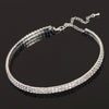 Cute Female Crystal White Rhinestone Necklace Wedding Jewelry Silver Color Choker Necklaces For Women