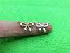 Cute and compact Bow Necklace for Women's Wedding Lucky Blessing hollow bow-knot small rosette pendant Necklace Jewelry