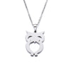 DOTIFI Stainless Steel Necklace For Women Man Lover's Owl Gold And Silver Color Pendant Necklace Engagement Jewelry