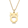 DOTIFI Stainless Steel Necklace For Women Man Lover's Owl Gold And Silver Color Pendant Necklace Engagement Jewelry