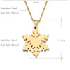 DOTIFI Stainless Steel Necklace For Women Man Lover's Snow Gold And Silver Color Pendant Necklace Engagement Jewelry