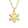 DOTIFI Stainless Steel Necklace For Women Man Lover's Snow Gold And Silver Color Pendant Necklace Engagement Jewelry
