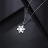 DOTIFI Stainless Steel Necklace For Women Man Lover's Snow Gold And Silver Color Pendant Necklace Engagement Jewelry