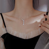 Dazzling Seven Stars Pendant Necklace For Women Star Clavicle Chain Choker Necklace Wedding Jewelry