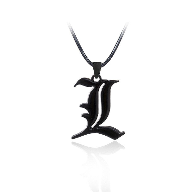 Death Note Double L Non-mainstream Necklace Smart Anime Jewelry Pendant Cosplay Unisex Accessories