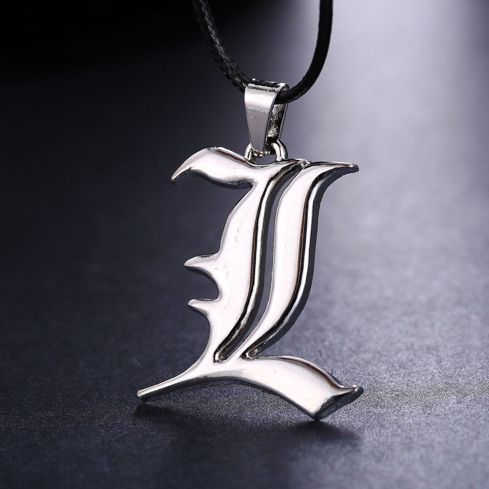 Death Note Double L Non-mainstream Necklace Smart Anime Jewelry Pendant Cosplay Unisex Accessories