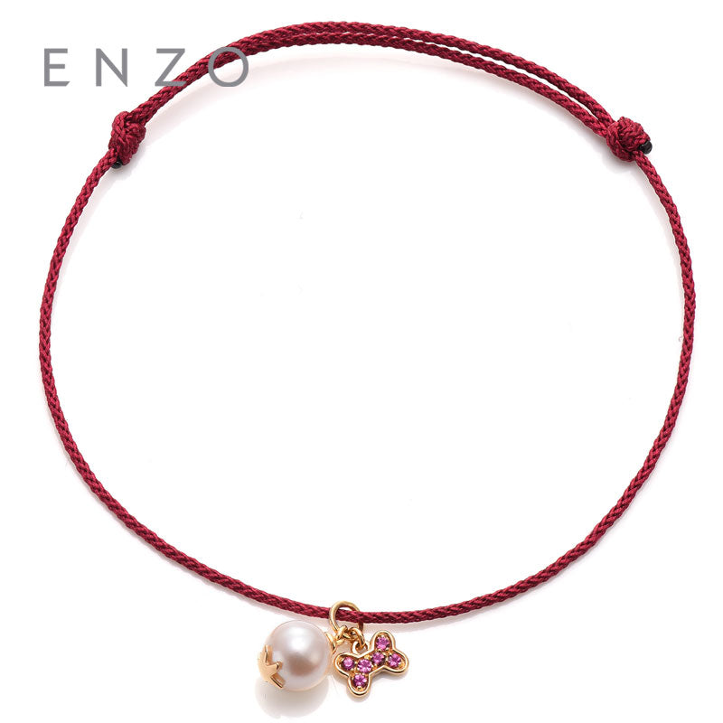 1.9 Ct Akoya Pearl 18K Yellow Gold Bracelet with Tourmaline/Amethyst/Blue Topaz Charm Bracelets Woman Jewelry