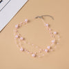 Elegant Multilayer Pearl Choker Necklace Vintage Flower Butterfly Acrylic Chain Necklace For Women Wedding Jewelry Gift