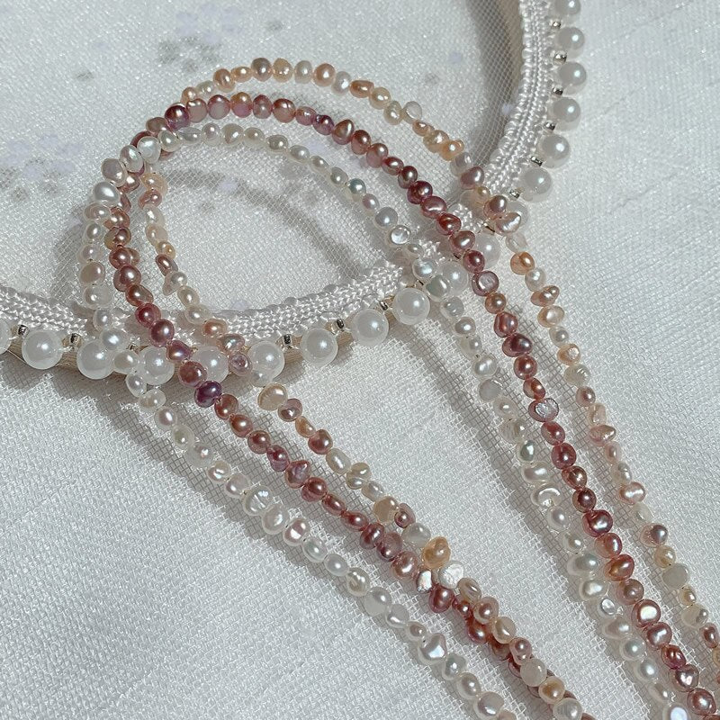 Elegant Real Natural Freshwater Pearl Necklace for Women Mini Small Irregular Baroque Pearl Choker Wedding Jewelry Femme Collier