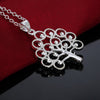 Exquisite Pretty 925 Stamped Silver fine tree Pendant Necklace For Women charms Christmas gifts party Wedding Jewelry