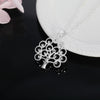 Exquisite Pretty 925 Stamped Silver fine tree Pendant Necklace For Women charms Christmas gifts party Wedding Jewelry