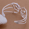 925 Stamp Silver Color  Butterfly Bangles Women's Hand Bracelets Engagement Party Jewelry Christmas Gifts GaaBou