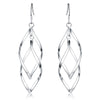 925 Sterling Silver Geometry Drop Earrings For Women 2022 Wedding Party Jewelry Gifts For Women Christmas GaaBou
