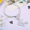 925 sterling silver Pretty Tassel chain star pendant Bracelet for woman Wedding party Gifts Street all-match Jewelry