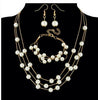 Beads Gold Chocker Collar Necklace For Women Wedding Accessories Simulated Pearl Necklaces Statement Jewelry Decoration