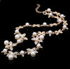 Beads Gold Chocker Collar Necklace For Women Wedding Accessories Simulated Pearl Necklaces Statement Jewelry Decoration