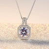 Creative Geometric Handbag Ladies Necklace Pendant With Shiny AAA Grade Zircon Prom Wedding  bijoux femme