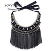 Crystal Statement Nceklace Women Wedding Party Jewelry Tassels Chokers Necklace Pendant Charm Bijoux Maxi NK-01637