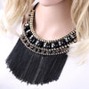 Crystal Statement Nceklace Women Wedding Party Jewelry Tassels Chokers Necklace Pendant Charm Bijoux Maxi NK-01637