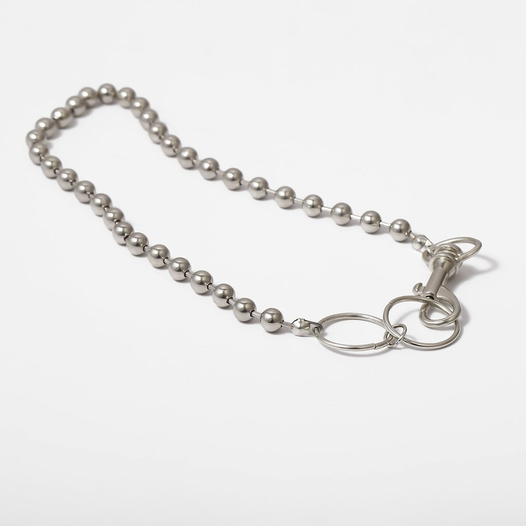 Geometric Circles Beads Chain Collar Chockers For Women Punk Trendy Keychain Hiphop Necklace Jewelry Kolye