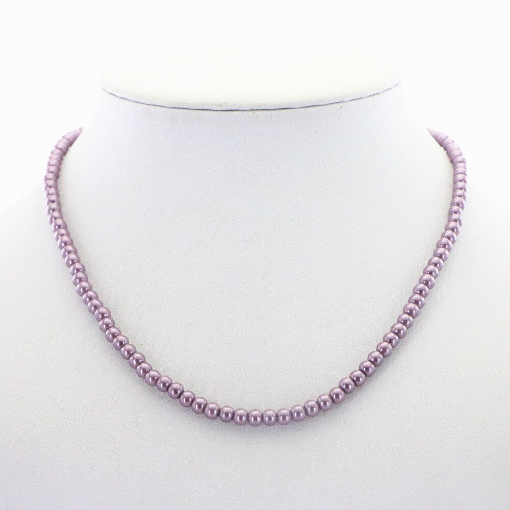 Glamour 4mm Imitation Round Pearl Choker Necklace 14 Styles Elegant Woman Girl Christmas Wedding Gift Jewelry 16inch