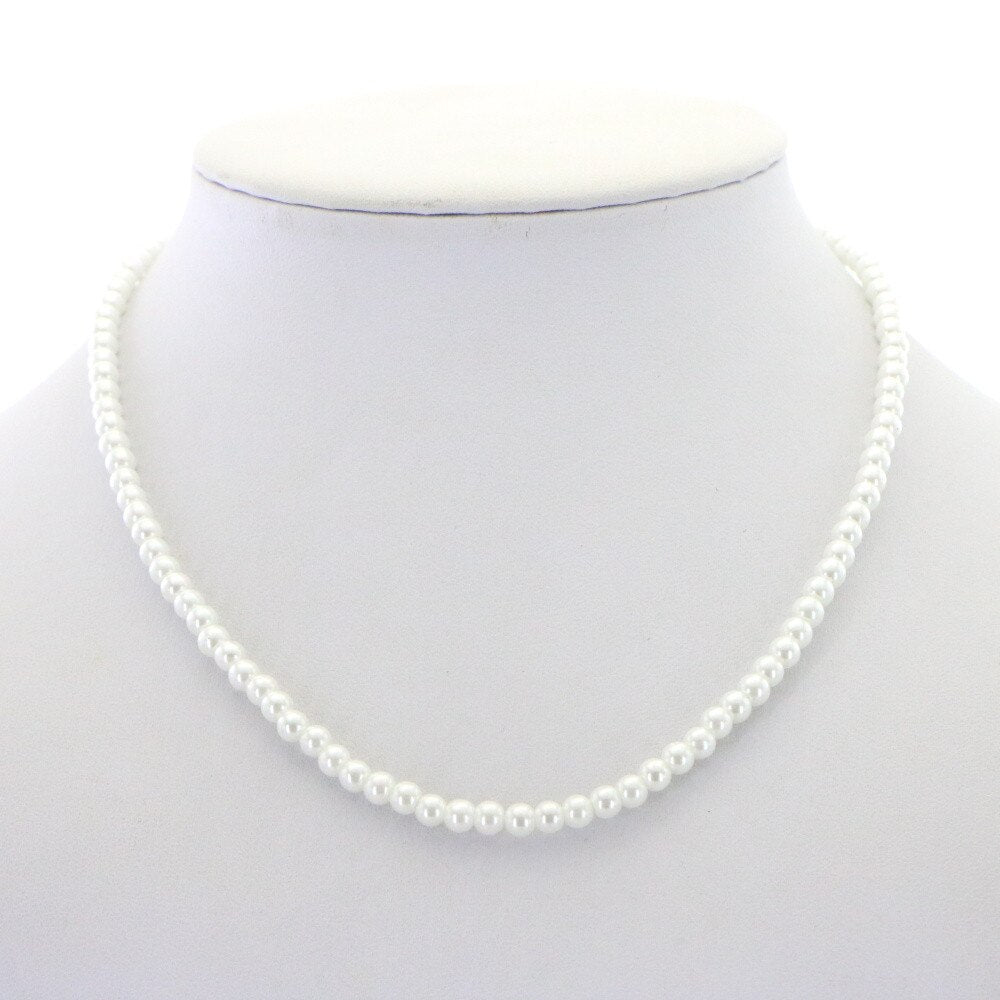 Glamour 4mm Imitation Round Pearl Choker Necklace 14 Styles Elegant Woman Girl Christmas Wedding Gift Jewelry 16inch