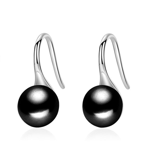 Fashion Real Natural AAAA Freshwater Pearl Earrings 925 Sterling Silver Jewelry Femme Pink Stud Earrings For Women