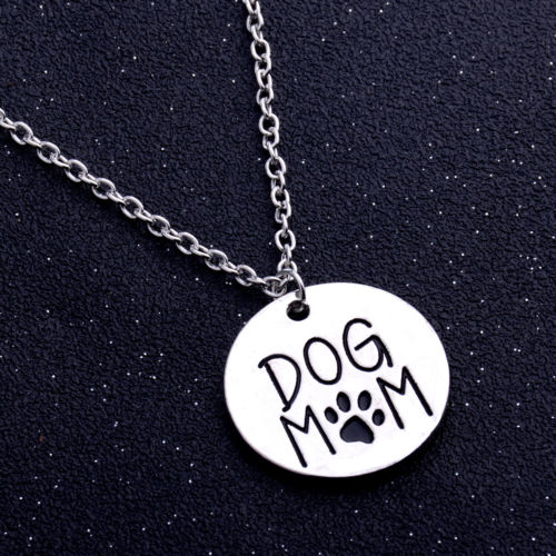 Fashion Silver Gold Necklace Jewellery Keyring Charms Chain Pendant Gifts Women Necklaces Pet Lover Dog Cat Footprint