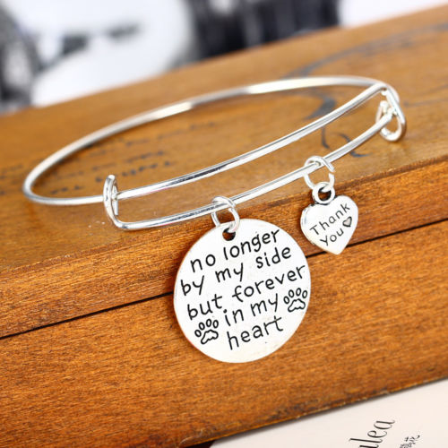 Fashion Silver Gold Necklace Jewellery Keyring Charms Chain Pendant Gifts Women Necklaces Pet Lover Dog Cat Footprint