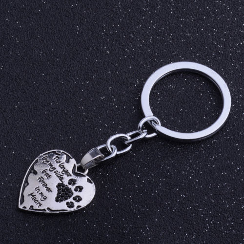 Fashion Silver Gold Necklace Jewellery Keyring Charms Chain Pendant Gifts Women Necklaces Pet Lover Dog Cat Footprint