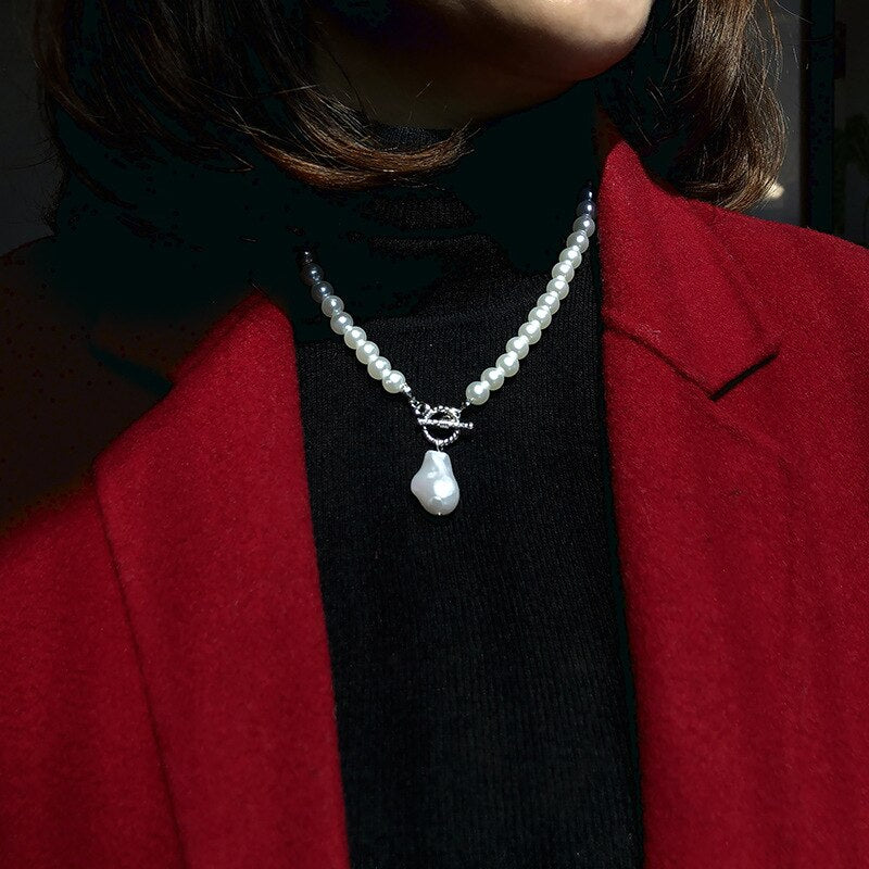 Simple Charming Pearls Strand Beads Neck Chain For Women Exquisite Sweet Choker Femme Wedding Party Dangle Drop Necklace