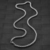 Stainless Steel Necklace Mens Silver Color High Quality Chain Box Chain Jewelry Gift
