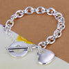 charms 925 Stamp silver romantic heart Pendant Bracelets for women Wedding party gifts fine noble Jewelry temperament